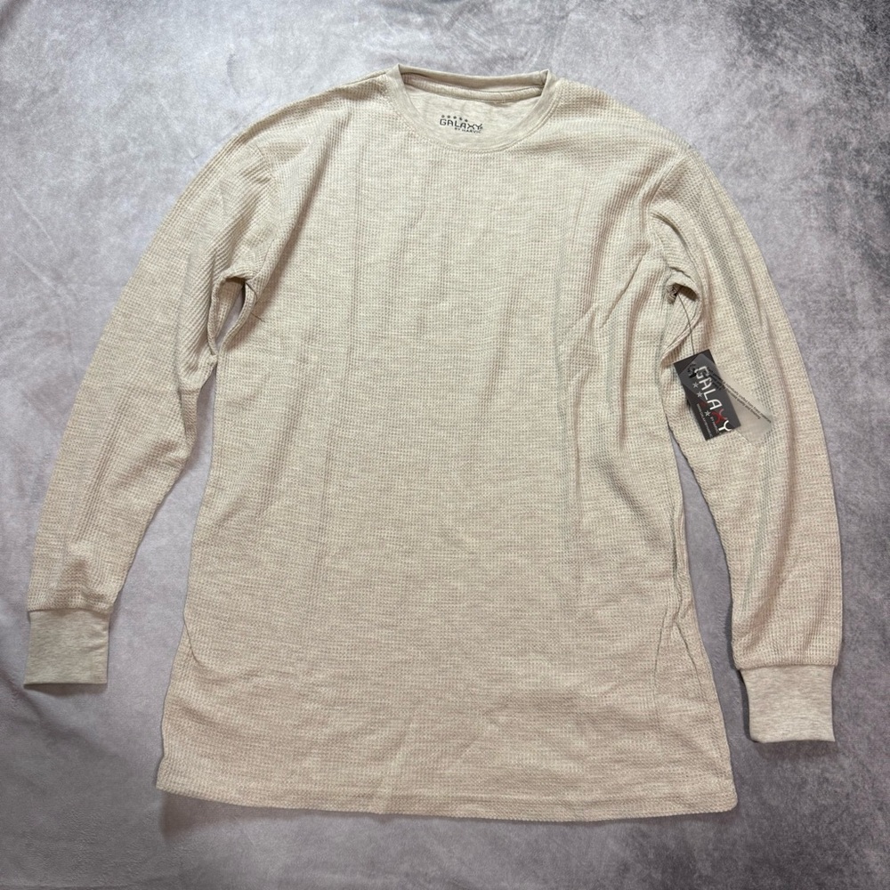 Galaxy by Harvic Boys Cream Long Sleeve Tee